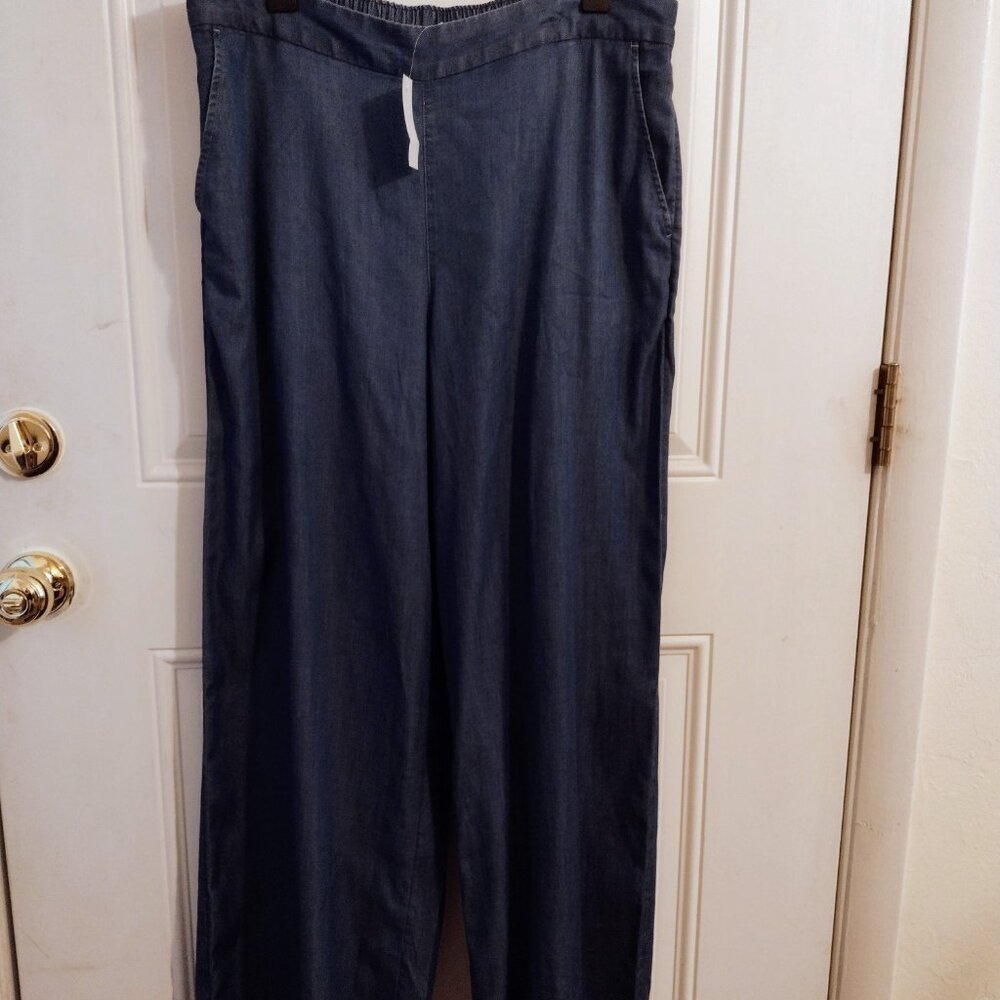 NEW WITH TAGS LOFT Outlet Women's Blue Career Pants/Trousers - Size L
